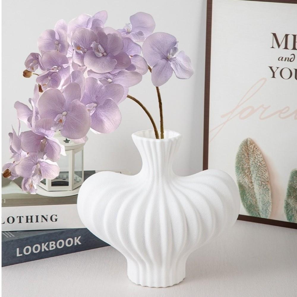 Plastic Irregular Shape Vase Imitation Ceramic Flower Arrangement Vase Water Cultivation Vase