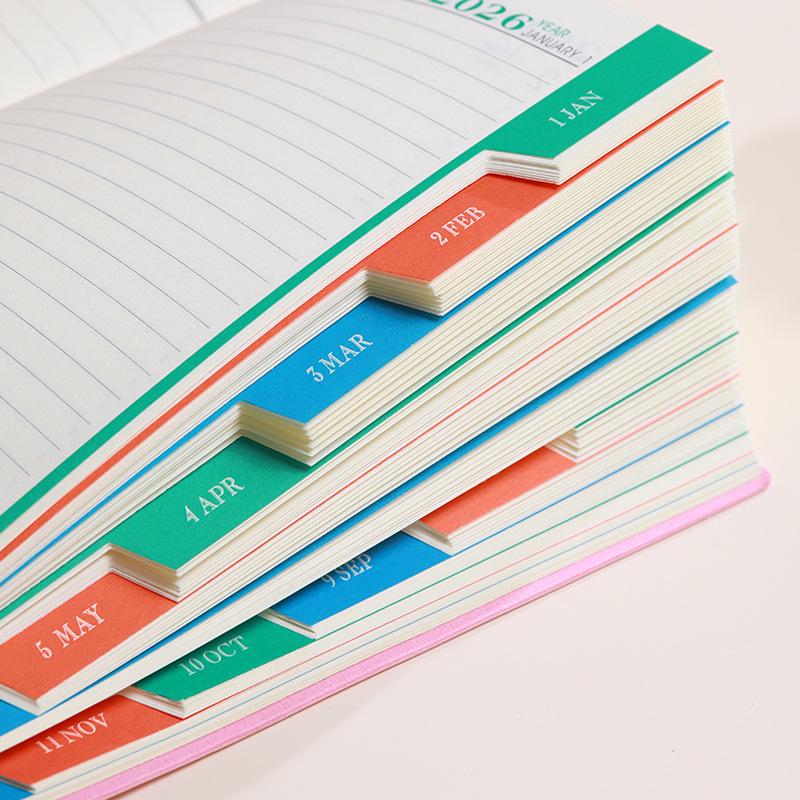 2026 Angled A5 Daily Planner & Calendar - English Schedule and Efficiency Guide