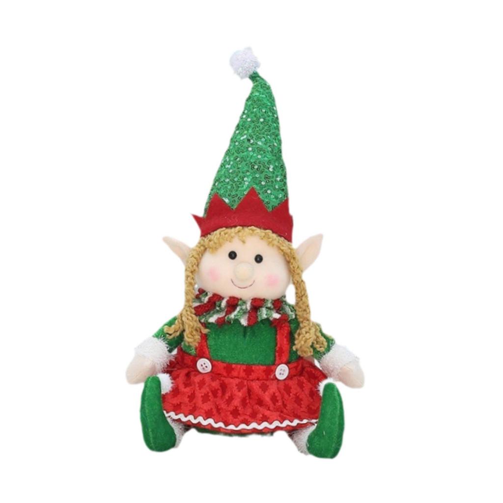 Christmas Elf Doll Display Christmas Desk Ornament for Table Holidays Office