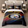 Custom Bedding Set Pittsburgh Steelers Pattern, Print Name Text 1 Duvet Cover Plus 2 Pillowcases Home Textile