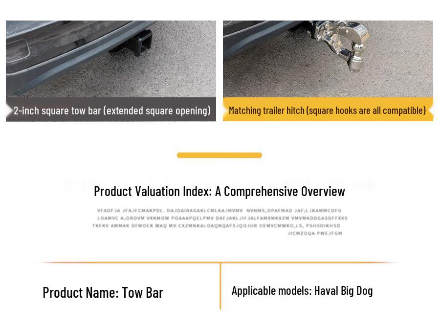 Haval Big Dog Gen 1 & 2 Heavy-Duty Tow Bar Upgrade