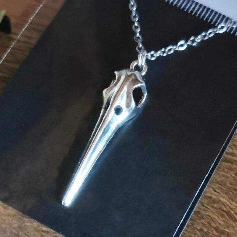 Gotische Kraaienschedel Ketting – Donkere, Mysterieuze Punk Sieraden