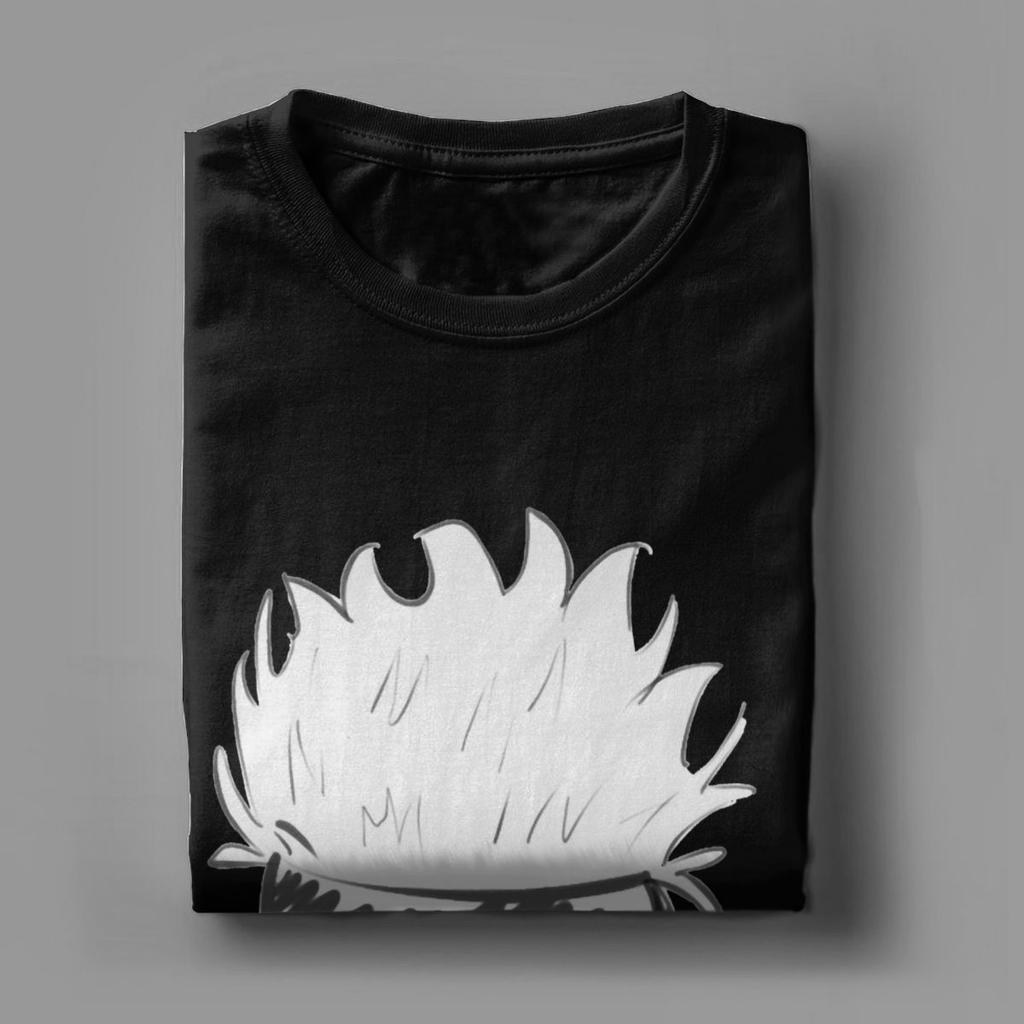 Funny Gojo Satoru T-Shirts for Men Round Neck 100% Cotton T Shirts JJK Anime Short Sleeve Tee Shirt 5XL Tops