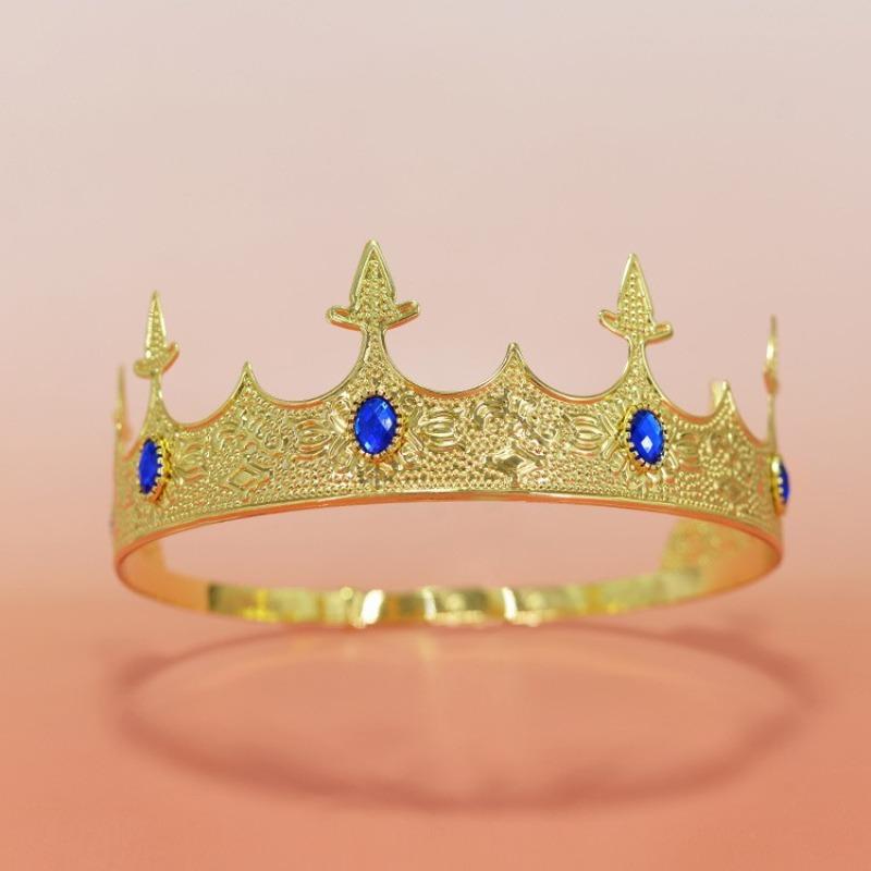 Crown Prince Crown Wedding Birthday Ball Party Halloween Decoration Hairpin