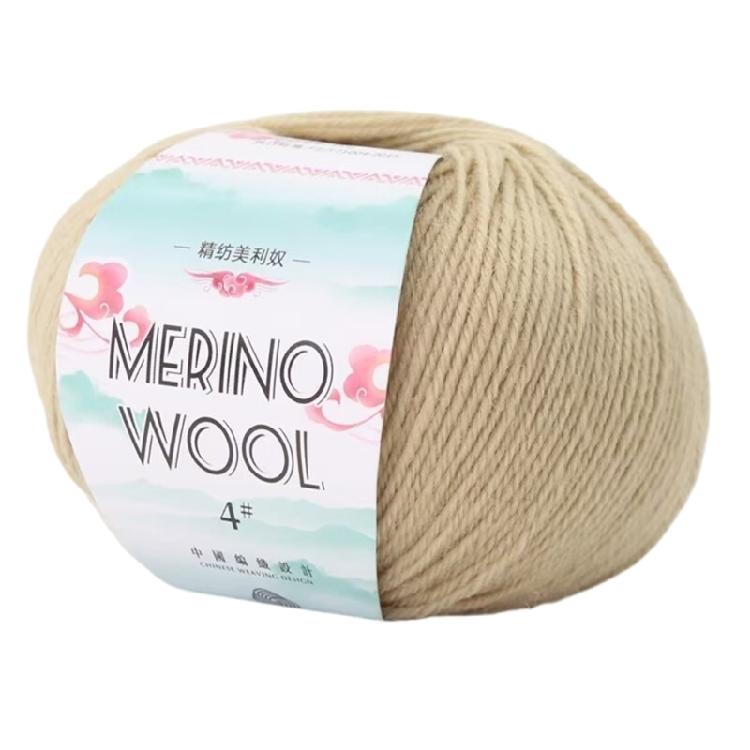 134Yard/Roll Roll Wool Yarn Soft Worsted Weight Yarn 1.76oz Knitting Yarn For Beginner Knitting Rugs Sweater Scarf