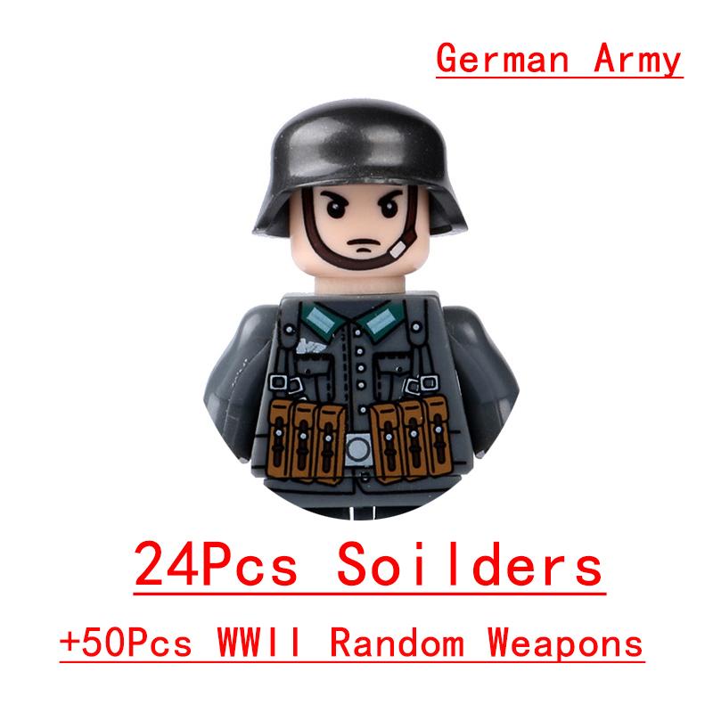 Non-Toxic Wwii Military North African Campaign Wheeled Armored Vehicle Tank Cannon Soldier Figures Building Blocks Weapon Truck Army Toy