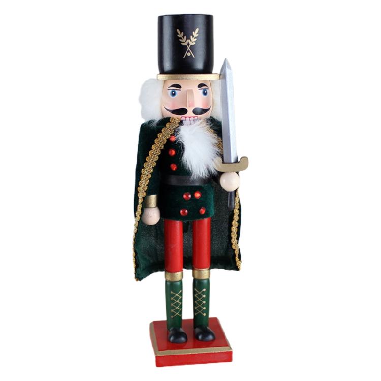 Figures Puppet Christmas Nutcrackers Christmas Wooden Nutcracker Soldier 38cm