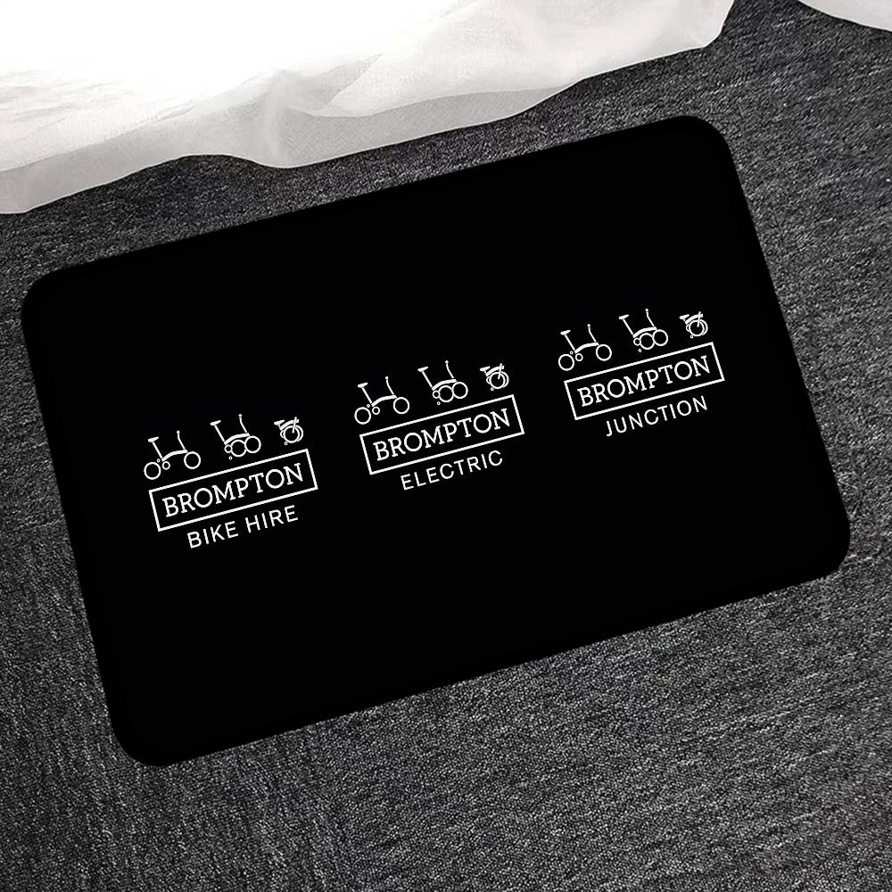 Brompton LOGO Floor Mat Non-Slip Laundry Room Mat Laundry Decor Balcony Child Living Room Bedside Mats