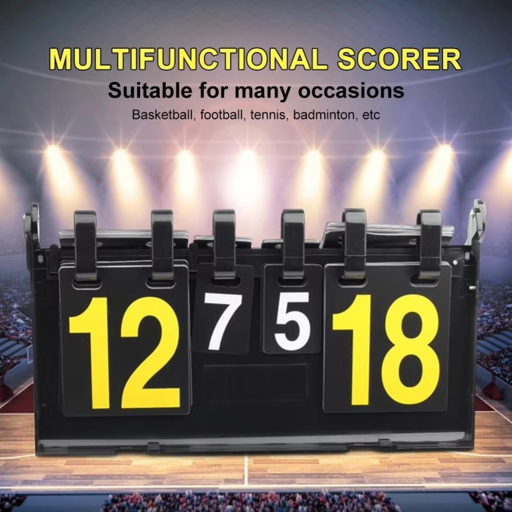 4-Digit Digital Sports Scoreboard Waterproof Tabletop Scoreboard Score Counter  Badminton Matches