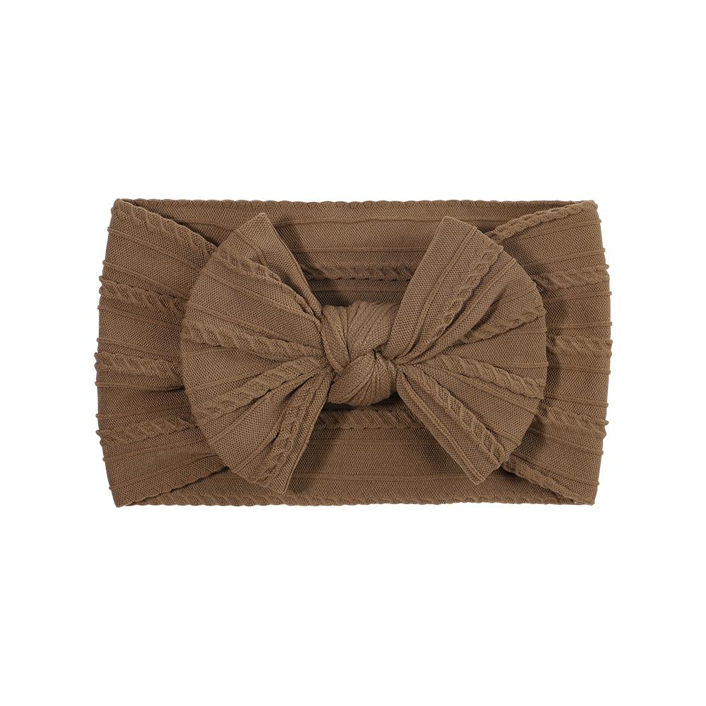PANTONE Solid Color Bows Headband for Baby Girls Elastic Hair Band Cotton Bowknot Turban Kids Headwear Baby Hair Accessories