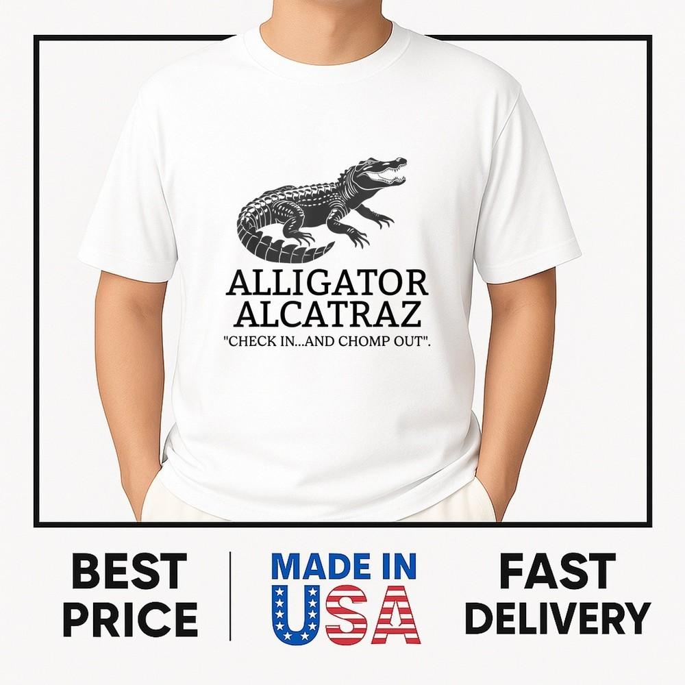Alligator Alcatraz T-Shirt ON TREND Unisex T-Shirt XL