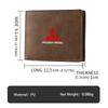 For Mitsubishi Wallet Men Cash Credit Card Holder Checkbook Coin Pocket Purse Outlander Lancer Eclipse Mirage Xpander Attrage