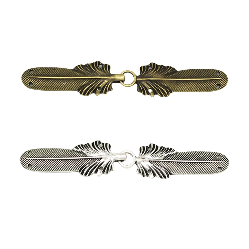 Antique Cardigan Button Pin Feathered Alloy Cardigan Clip Button Sweater Fasteners Button Clip for Fashion Enthusiasts