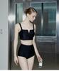 VIKINI VENDER V-Cut High-Waisted Bikini - Jet Black