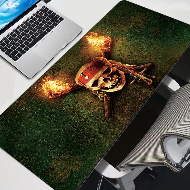 Cool Anime Large Gaming Accessories Mouse Pad PC Cartoon Pirates Of The Caribbean Desk Mat Laptop Gamer Desktop Mousepad Carpet