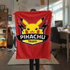 Pok é mon Pikachu Aufdruck Flanelldecke, Hohe Qualität, Bequem für alle Jahreszeiten, Heimdekoration, Wärme und Komfort, Perfekt für Weihnachtsgeschenke