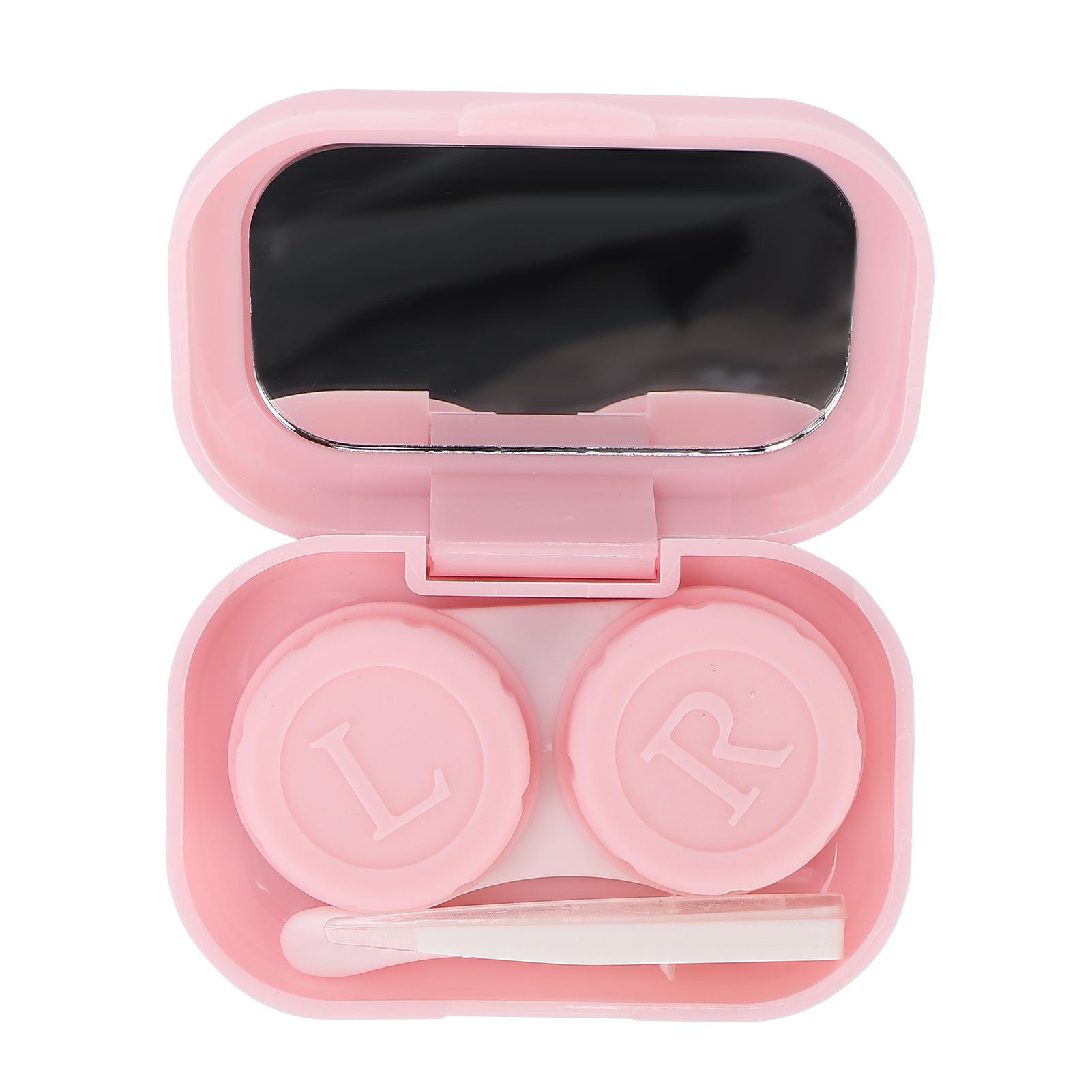 

Мини Дорожные Наборы для Контактных Линз Пинцет Палочка для Снятия Портативный Футляр для Контактных ЛинзРозовый розовый