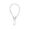 Baroque Faux Pearl Necklace, Elegant Beaded Clavicle Chain for Women