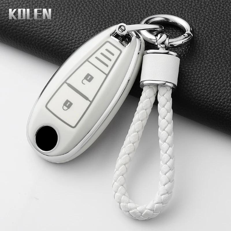 Fashion Tpu Car Key Case Cover For Suzuki Vitara Swift Ignis Kizashi Sx4 Baleno Ertiga Samurai S-Cross Protected Keychain Shell