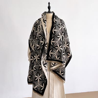 Damen Luxus Design Winter Imitation Kaschmir Warm Pashmina Schal Wickel Bandana Schals Dicke Decke Weich Bufanda Foulard Schal