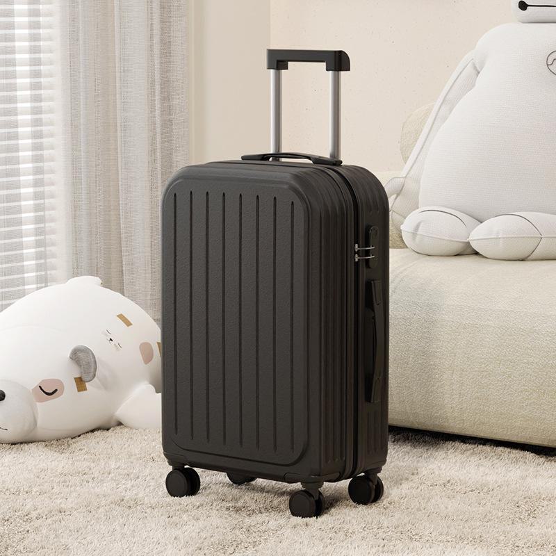 

Компактный чемодан-тележка унисекс с универсальными колесами и замком 18 inches, normal version глубокий/чёрный