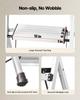 3 Step Ladder, Folding Step Stool with Wide Anti-Slip Pedal and Comfort Handgrip, 150 kg Capacity Portable Aluminum Stepladder, Multi-Use for Kitchen,