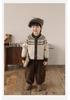 Cardigan Jacquard Britannico Retro per Bambini - Ragazzi e Ragazze Maglieria Autunno/Inverno 2025.