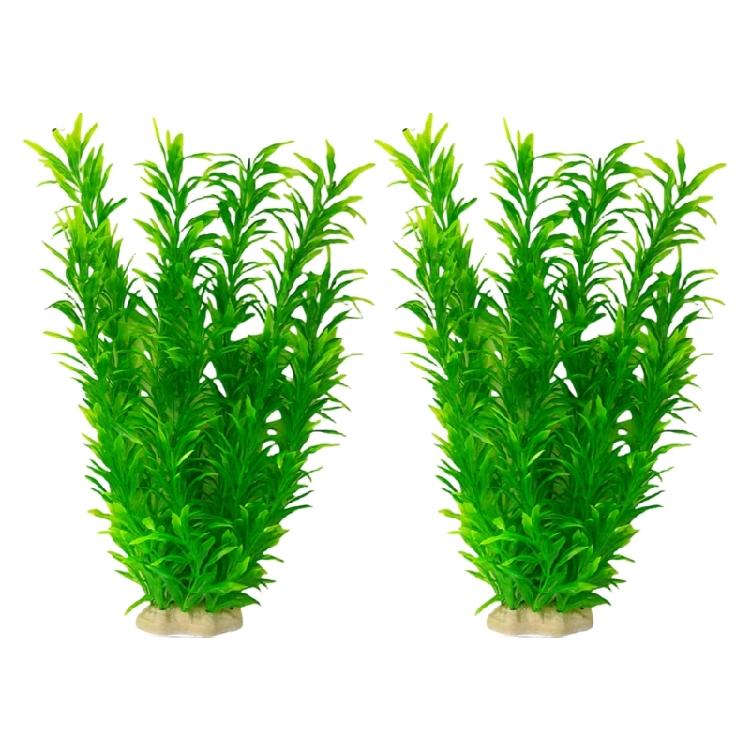 2lots Artificial Silk And Plastic Water Plant Colorful Simulated Underwater for Home Or Office Aquariums