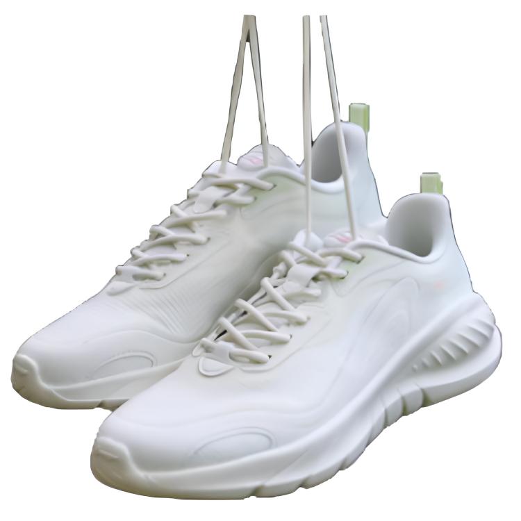 Li Ning Slip Resistant Abrasion Resistant Low top Running Shoes Women's White Green ARSU106-3