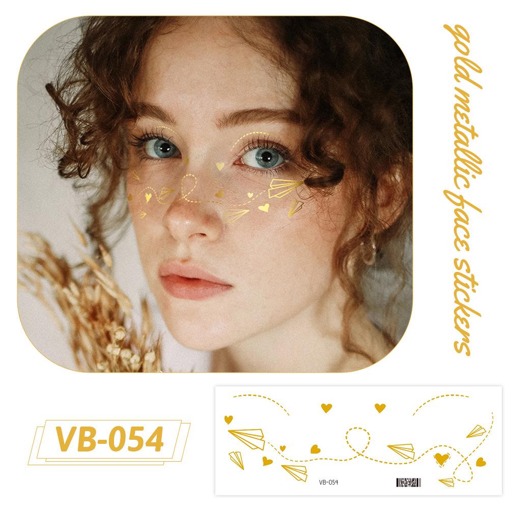 Ruikalong Gold Stamping Face Stickers: Freckle Style, Waterproof, Sweatproof, Eco-friendly