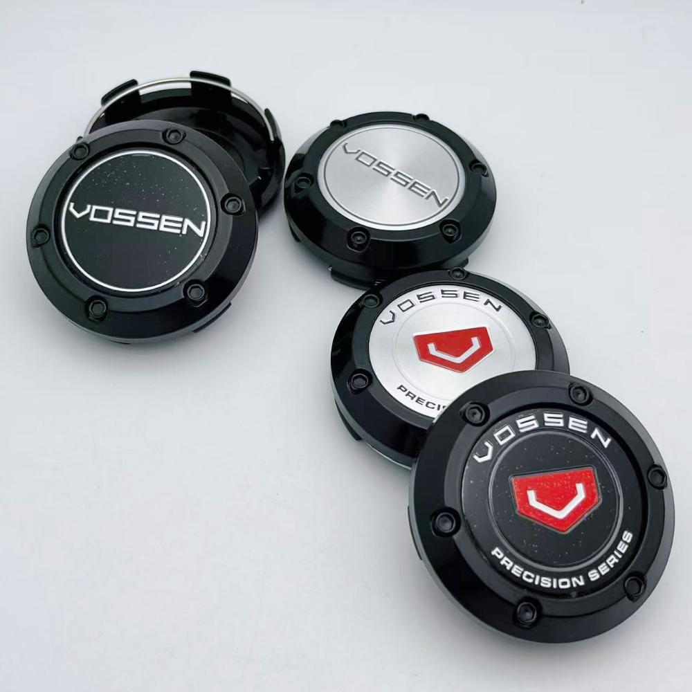 4pcs/Set 66MM 62MM VOSSEN Logo Emblem Badge Car Wheel Center Caps Rim Hubcap Wheel Hub Center Dust Cover Replace Car Accessories