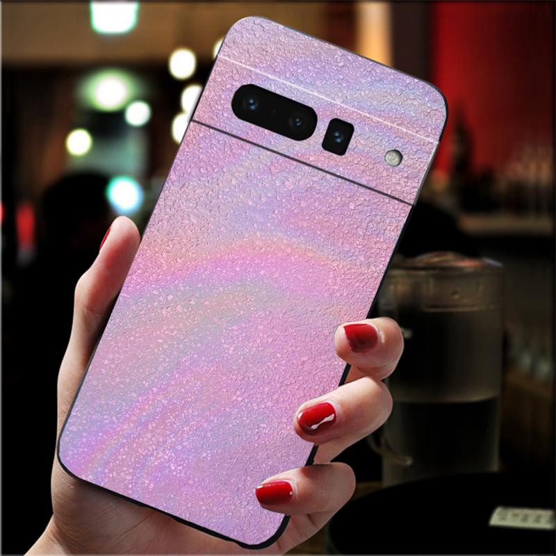 Phone Case For Google Pixel 10 9 Pro XL 9A 8 7 6 Pro Pixel 8A 7A 6A Pixel 8 7 6 5 Iridescent Holographic Blue pink