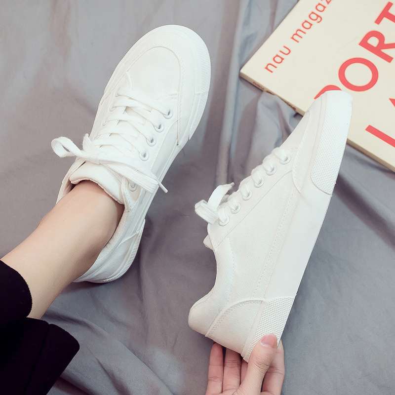 2025 Summer New Low-top Trend Versatile White Shoes Casual Trendy Shoes Canvas Board Shoes Little White Men's Shoes Sports Cloth Shoes