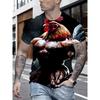 T-shirt da uomo con stampa grafica 3D retrò - Perfetta per l'uso quotidiano e le vacanze