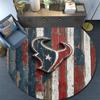 Houston Texans Round Area Rug,Carpet Rug for Living Room Bedroom Sofa Playroom Decor,Non-slip Floor Mat