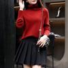 Wool sweater 0 wool seamless integrated full-formed sweater women's autumn new turtleneck with knitted bottoming shirt