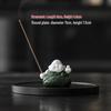 Creative Zongzi Ceramic Incense Holder - Indoor Incense Burner and Dragon Boat Festival Ornament Souvenir.