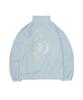 To With Tuewid Light Weight Fleece Set Up Zip Up In Powder Blue