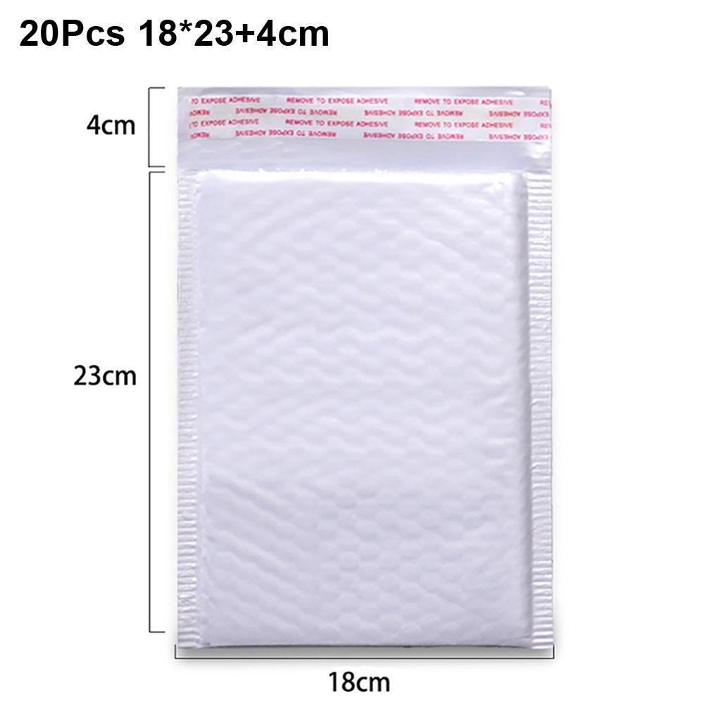 20Pcs Waterproof Bubble Mailers Bubble Padding Self Seal Mailers  Shipping Packaging 20Pcs 18x23+4cm
