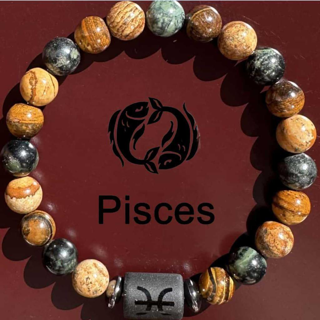 Twelve Constellations Bracelet: Men's Gemini, Virgo, Leo Design - In Stock