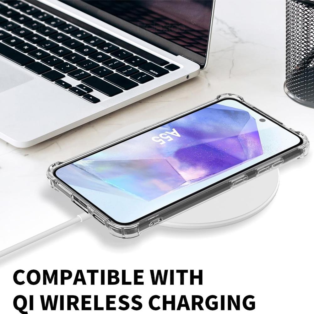 For Samsung Galaxy A55 Case Transparent Shockproof Cover Coque Samsang A35 A25 5G A15 4G A 55 35 25 15 Soft Silicone Funda Capa