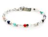 [Kyojudo] Natural Stone Power Stone Bracelet Turquoise Stainless Steel Bracelet for Men and Women - Success, Prosperity, Protection from Evil, Good Fo