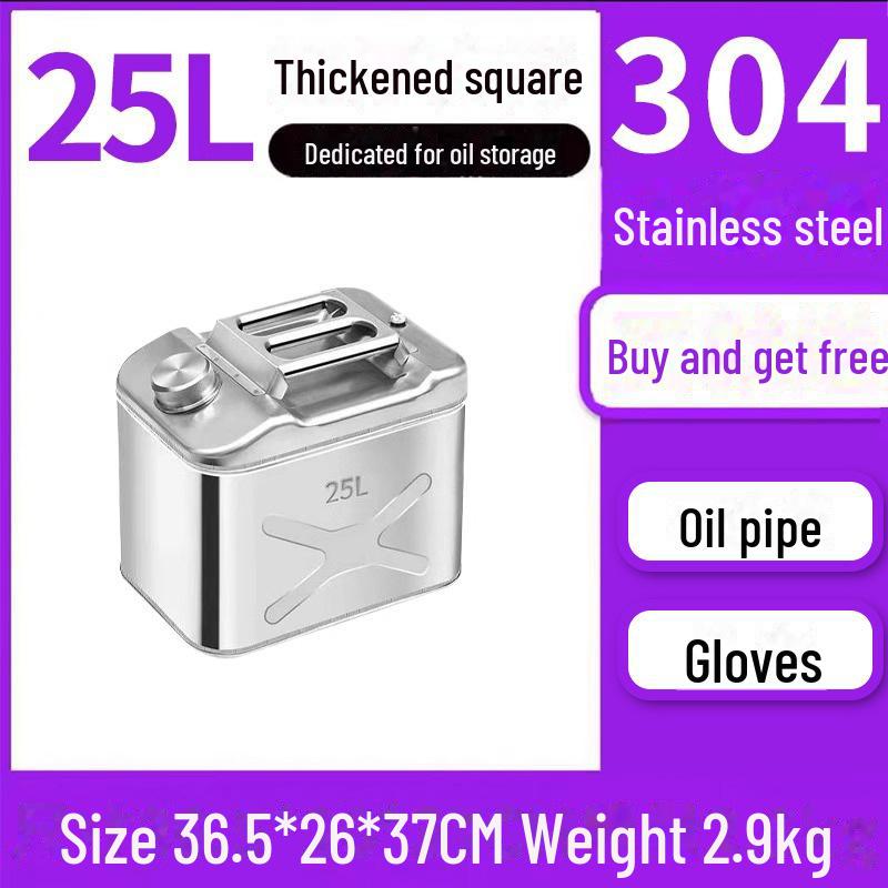 Butoaie de benzină din oțel inoxidabil 30L, 20L, 10L Rezervor de combustibil diesel