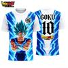 2026 Letní Dragon Ball Retro Fitness Tričko Pánské Oversized 3D Tištěné Krátký Rukáv Rodinné Unisex Dětské Sportovní Tričko