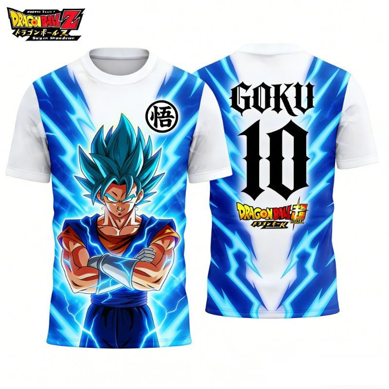 2026 Letní Dragon Ball Retro Fitness Tričko Pánské Oversized 3D Tištěné Krátký Rukáv Rodinné Unisex Dětské Sportovní Tričko