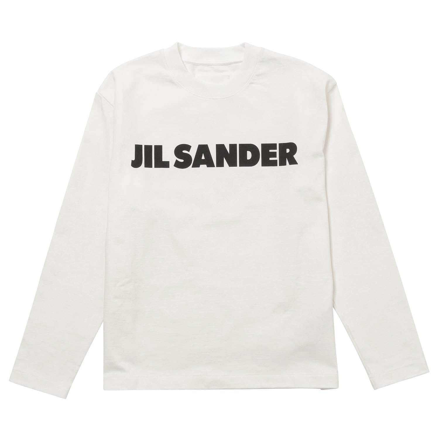 

Jil Sander Футболка женская с длинным рукавом, круглым вырезом, свободного кроя, сшивная, размер CN LS, белая, с логотипом, посадка, топ, XS, ФУТБОЛКА (J02GC0107, J45047, 102), белый