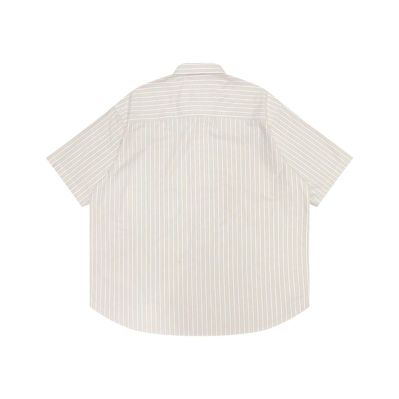 Aape Aapenow moonface-logo striped shirt AAPSRM8517XXO