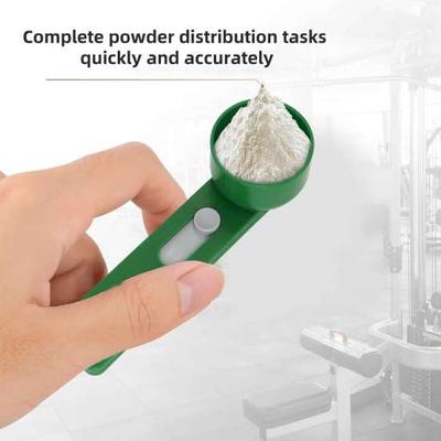 Точна мірна ложка для порошку з ковзною лійкою, мірна ложка без розсипання для протеїну, кави, миючого засобу, пластик без BPA, інструмент для контролю порцій