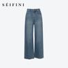 SEIFINI Women's Slimming Wide-Leg Jeans