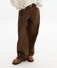 HOODHOOD Hd Chain Embroidery Cotton Pants Brown
